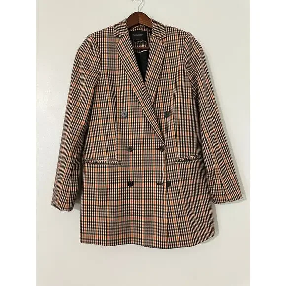 Scotch & Soda Tailored Double-Breasted Checked Blazer